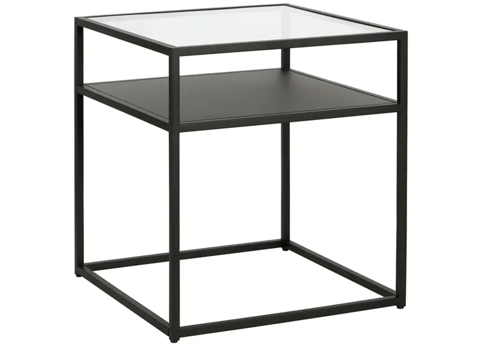 Ada Square Side Table in Blackened Bronze by Hudson & Canal