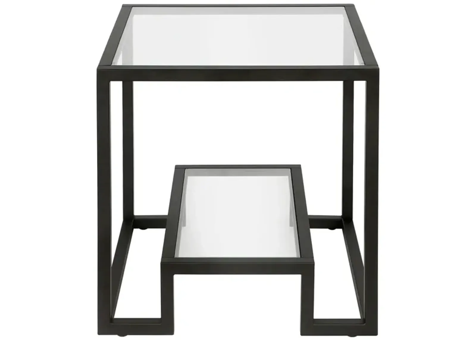 Vicky Square Side Table in Blackened Bronze by Hudson & Canal