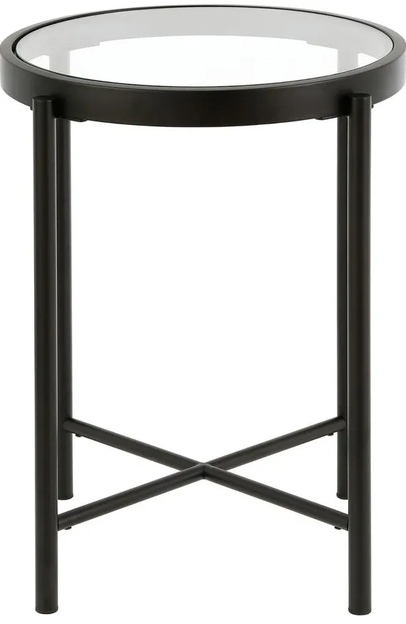 Duxbury Round Side Table in Blackened Bronze by Hudson & Canal