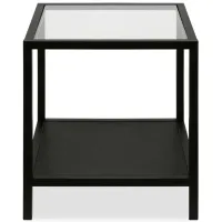 Rigan Square Side Table in Blackened Bronze by Hudson & Canal