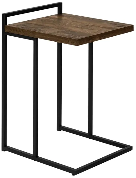 Bain End Table in Brown w/Black Legs by Monarch Specialties