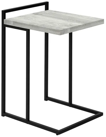 Bain End Table in Gray w/Black Legs by Monarch Specialties