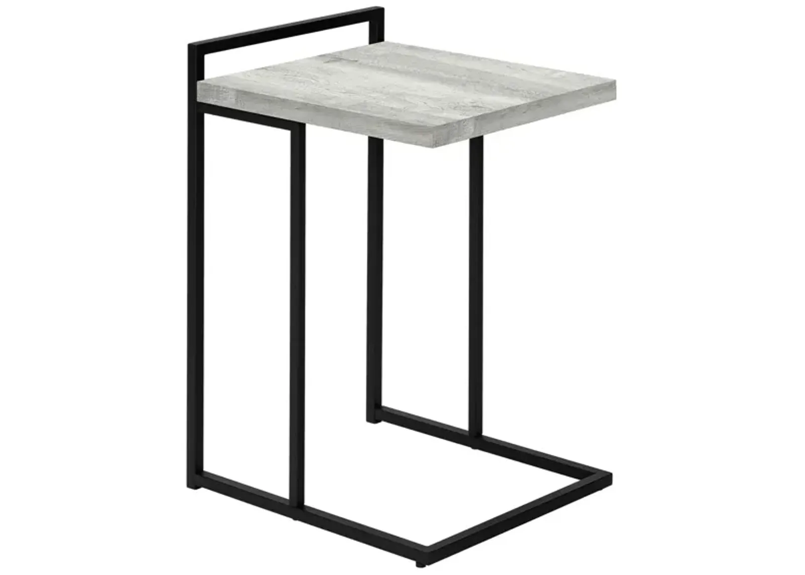 Bain End Table in Gray w/Black Legs by Monarch Specialties