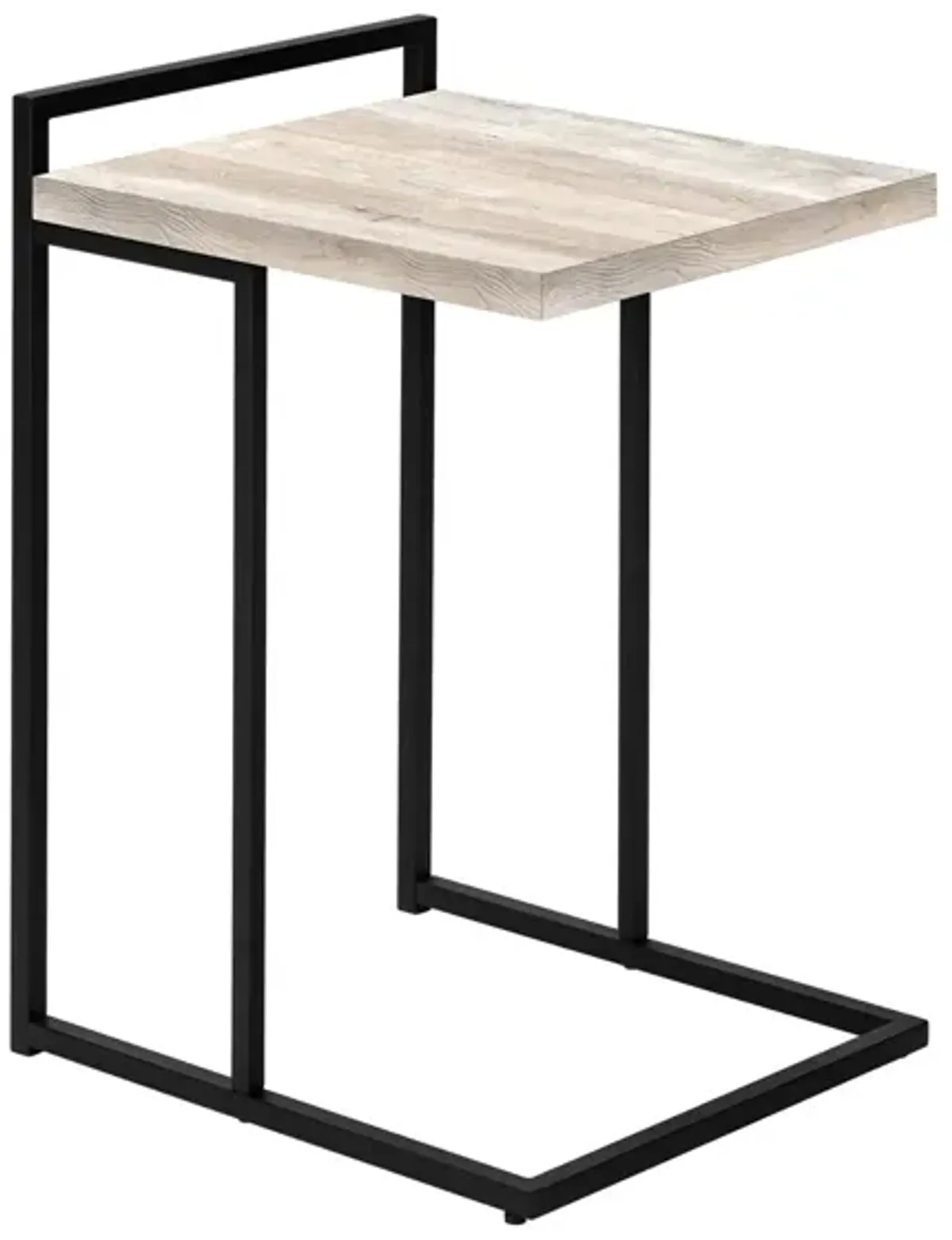 Bain End Table in Taupe w/Black Legs by Monarch Specialties