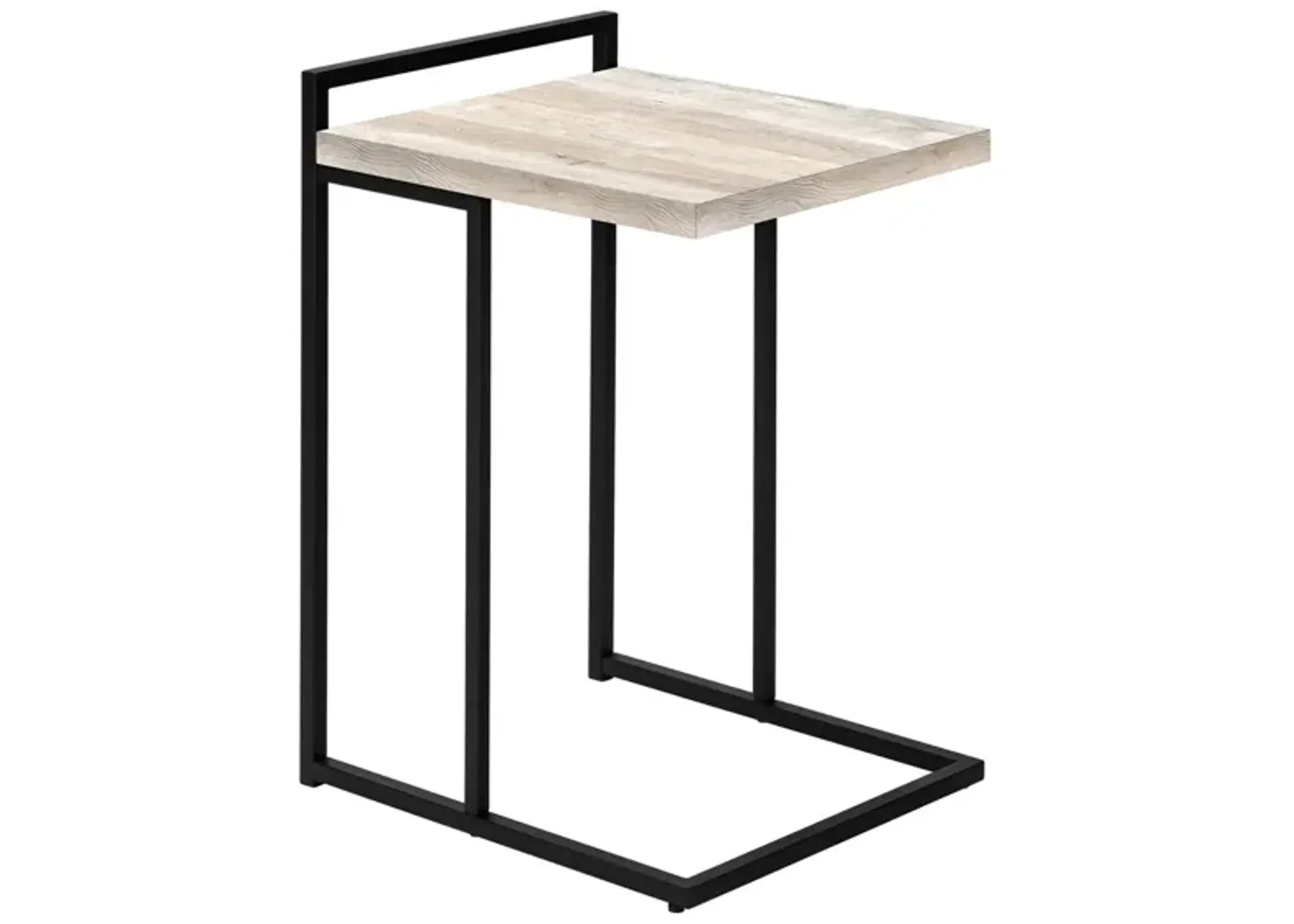 Bain End Table in Taupe w/Black Legs by Monarch Specialties