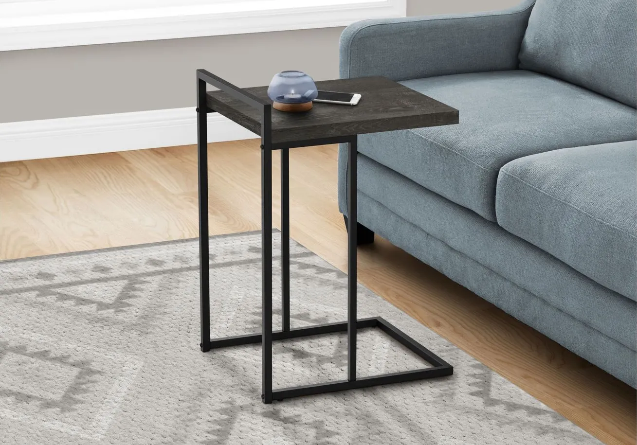 Bain End Table in Black w/Black Legs by Monarch Specialties