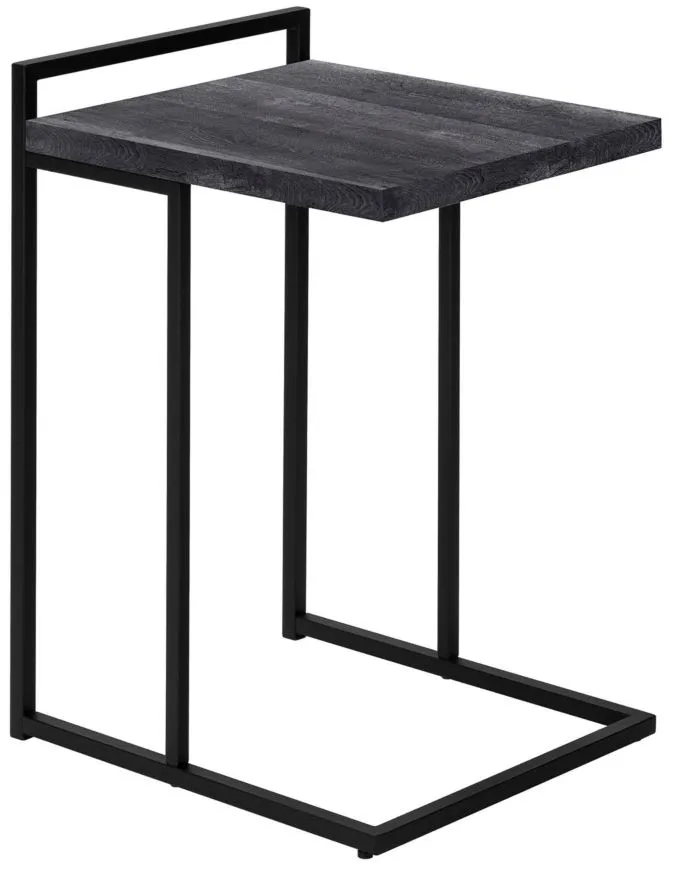 Bain End Table in Black w/Black Legs by Monarch Specialties