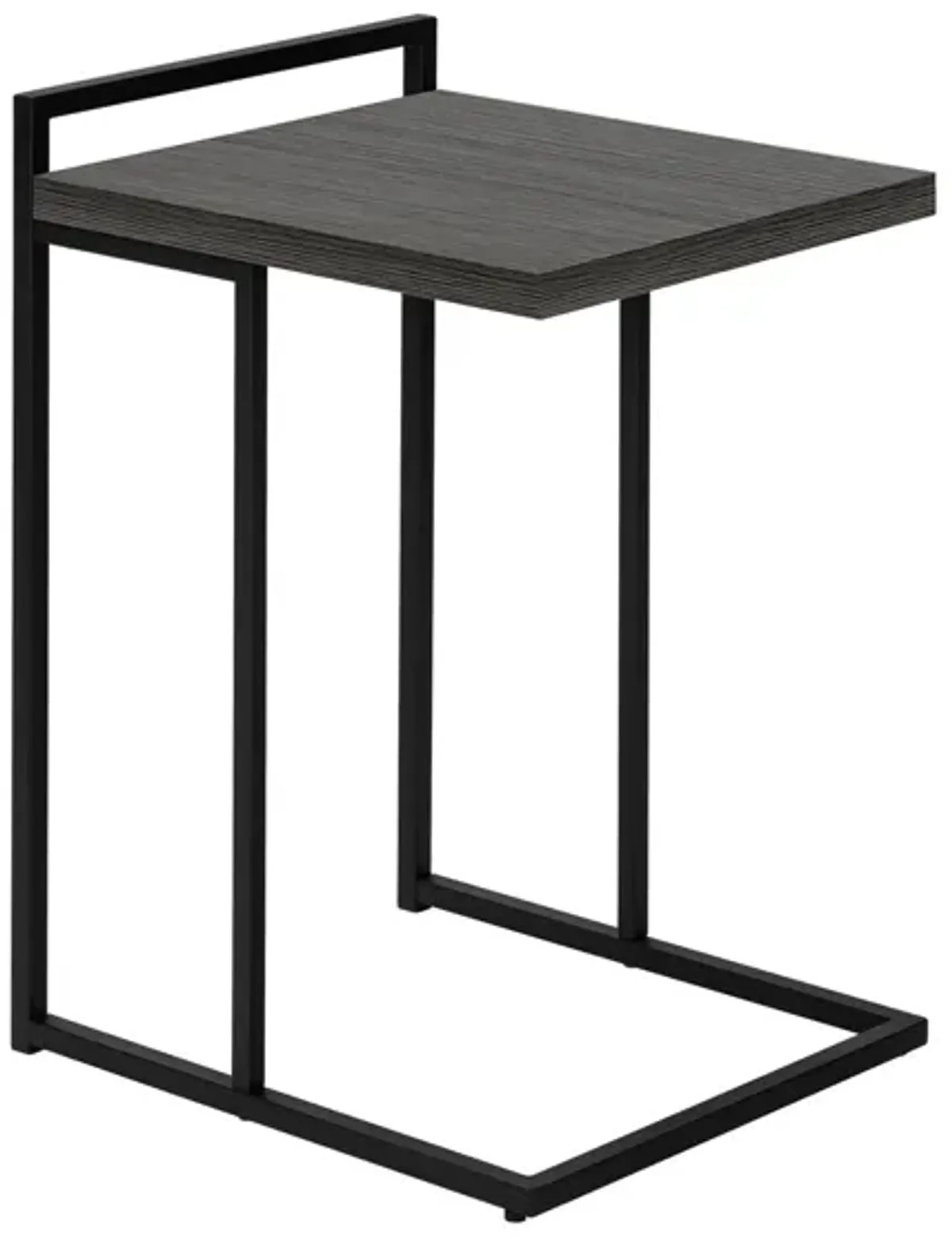 Bain End Table in Dark Gray w/Black Legs by Monarch Specialties