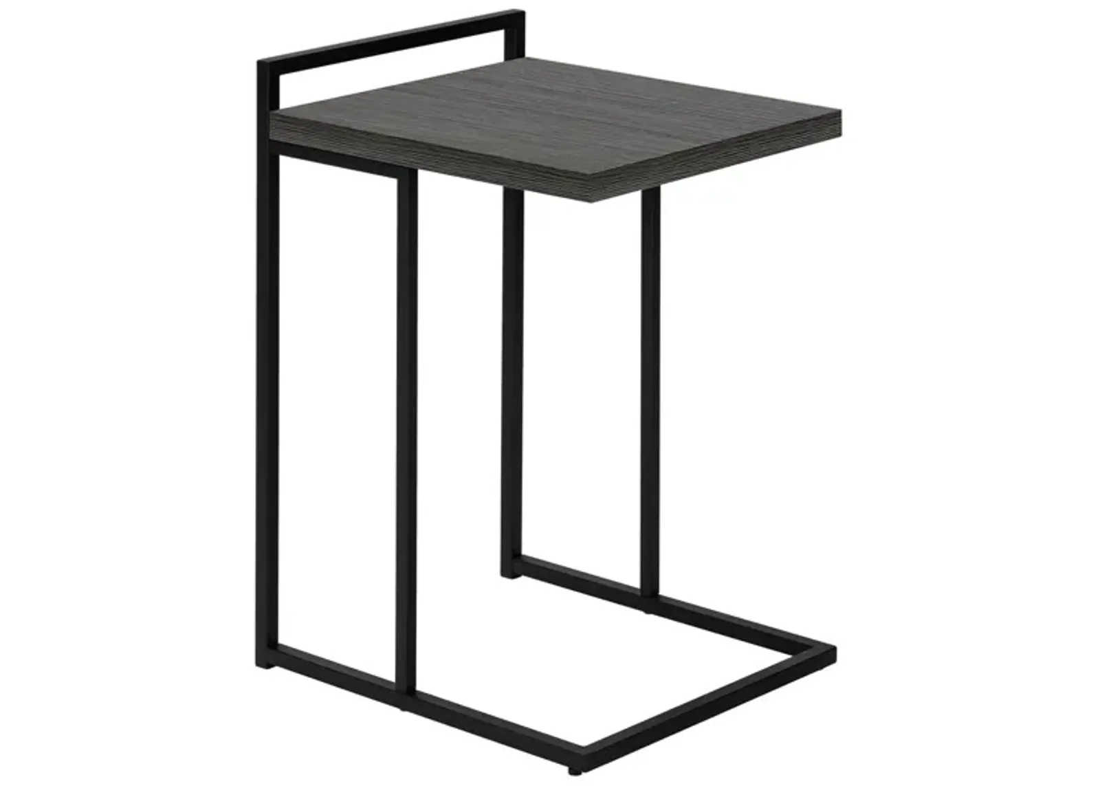 Bain End Table in Dark Gray w/Black Legs by Monarch Specialties