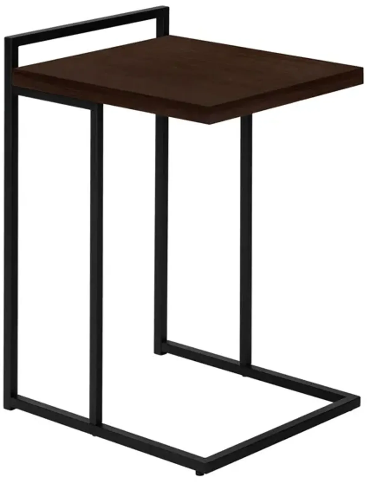 Bain End Table in Espresso w/Black Legs by Monarch Specialties