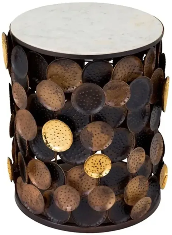 Regal Medallion Round Side Table