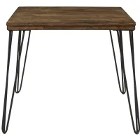 Bevan End Table in 2-tone finish (Rustic oak and Black) by Homelegance