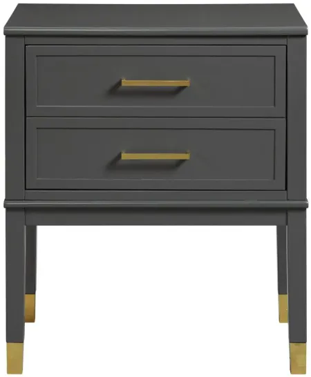Brody Side Table in Dark Charcoal by Elements International Group