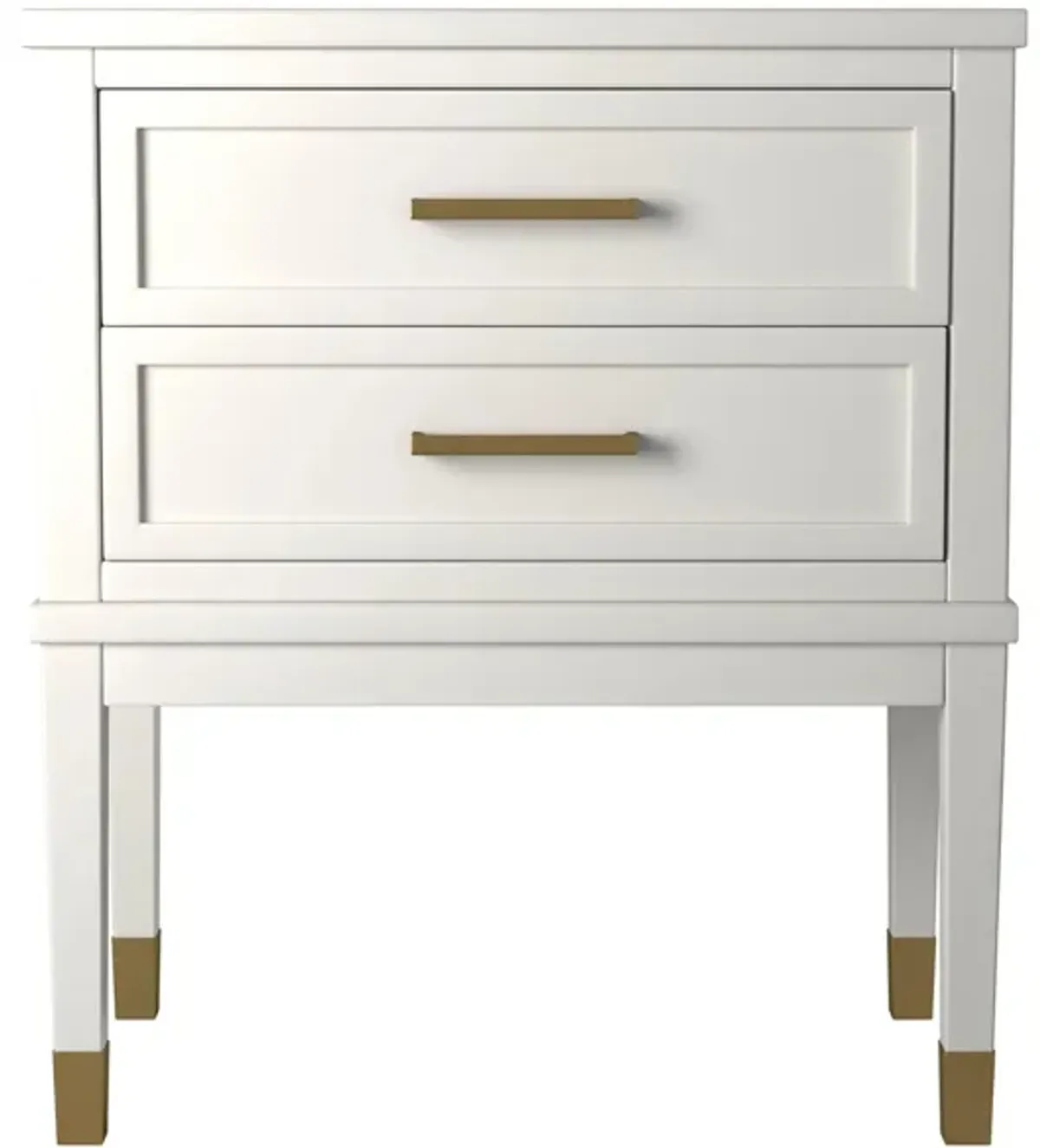 Brody Side Table in White by Elements International Group