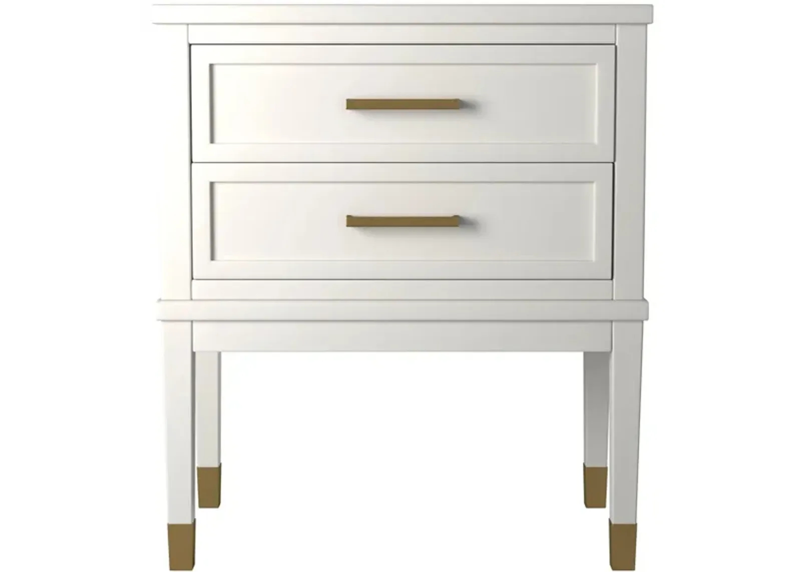 Brody Side Table in White by Elements International Group