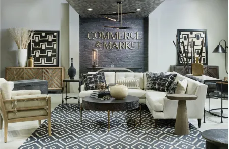 Commerce & Market Side Table in Blacks by Hooker Furniture
