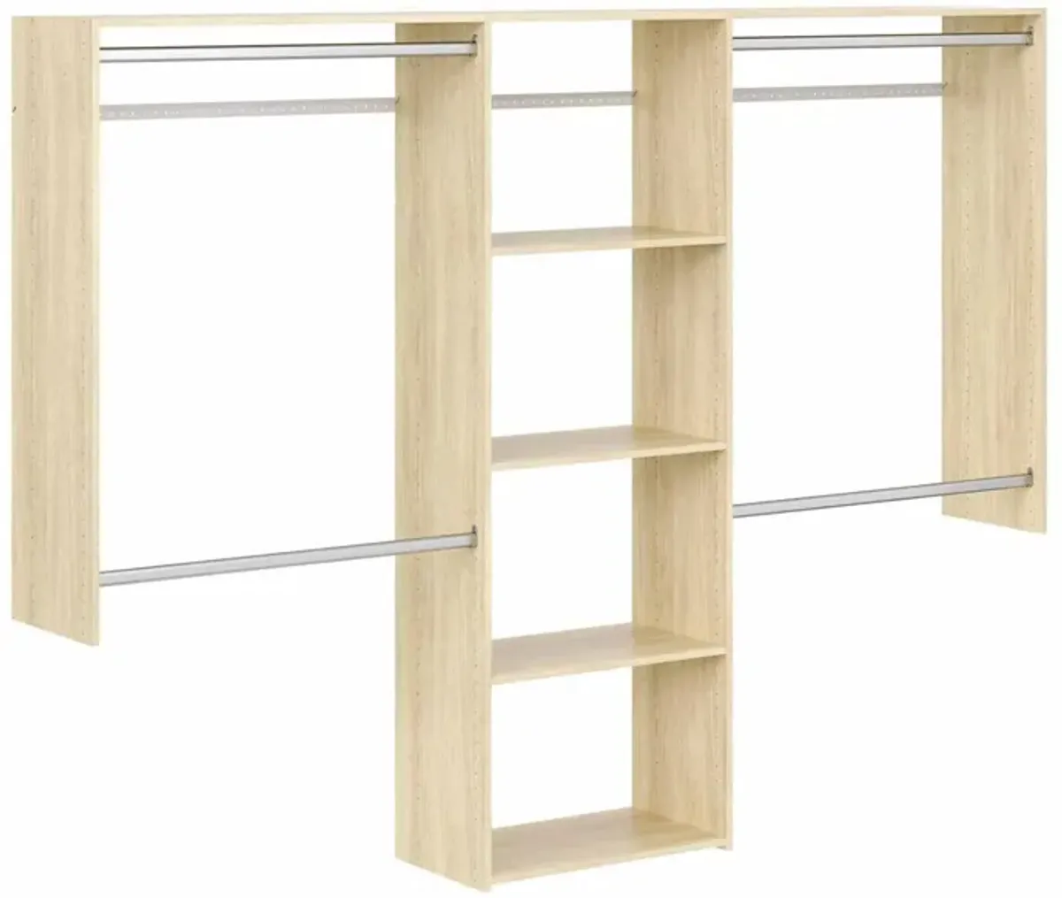 Allen Deluxe Shelving Closet Kit in Honey Blonde by Easy Track