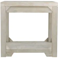 Bookman End Table in Weathered White Wash by Ashley Furniture