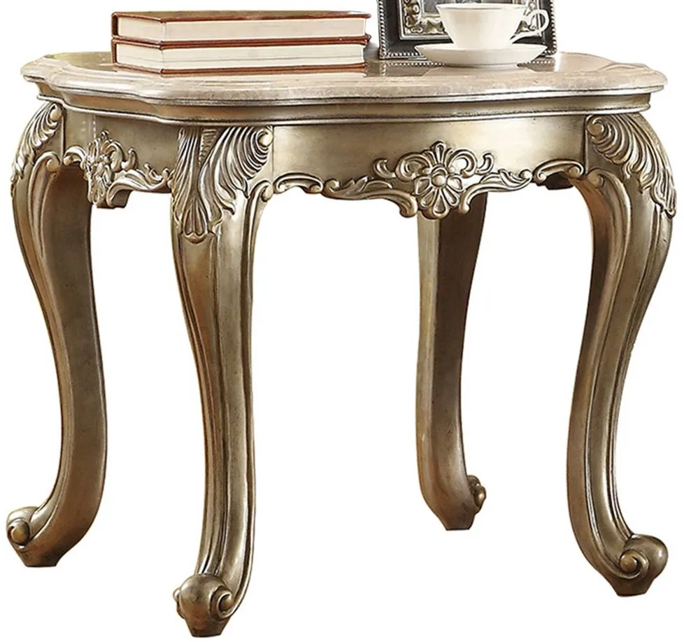Augusta End Table in Gold Undertone by Homelegance