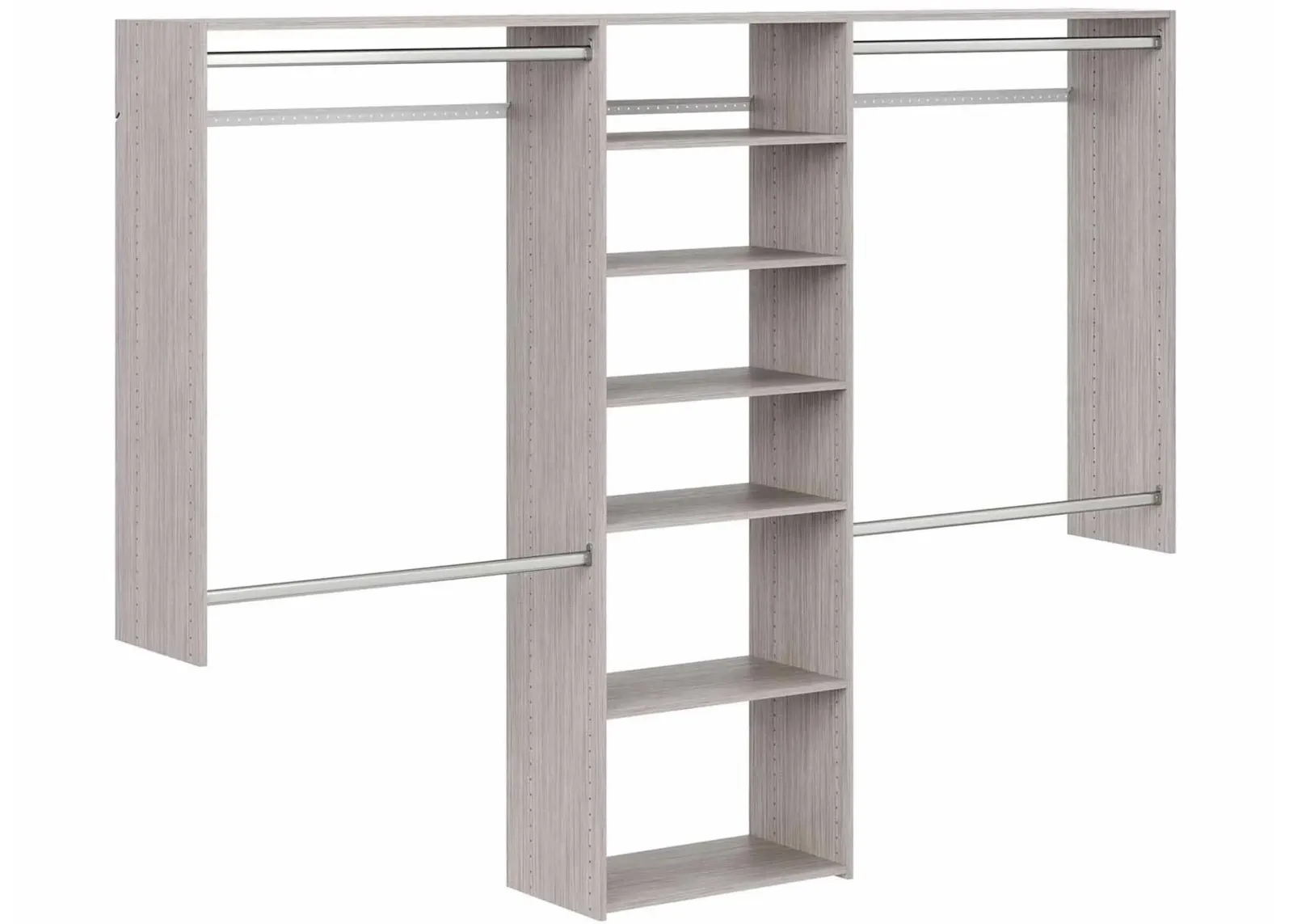 Allen DeluxePlus Shelving Closet Kit in Weathered Gray by Easy Track