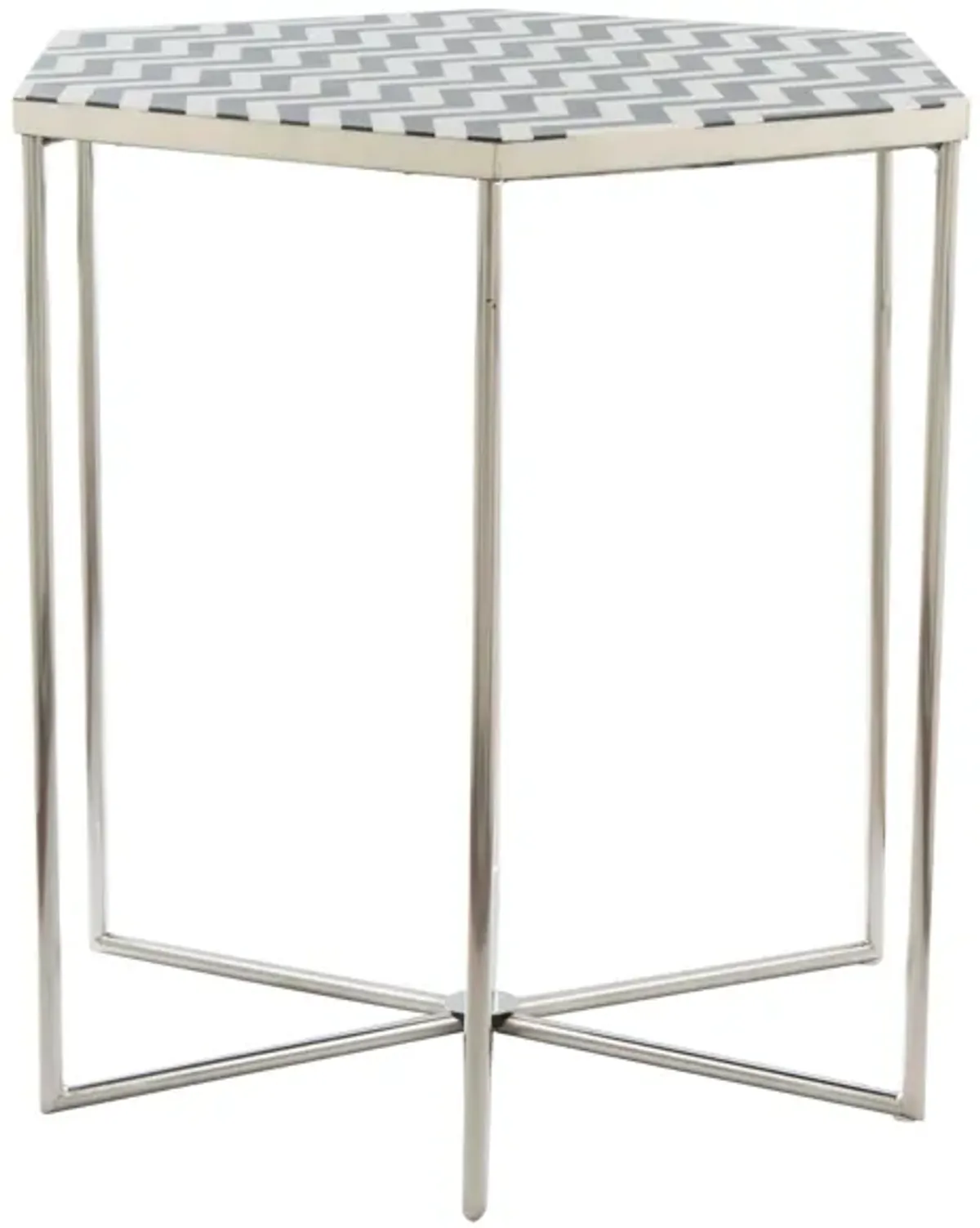 Forma Side Table in Silver by Zuo Modern