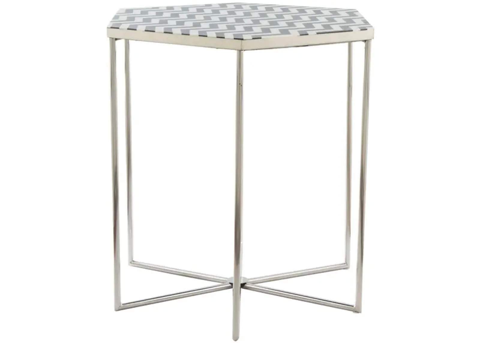 Forma Side Table in Silver by Zuo Modern