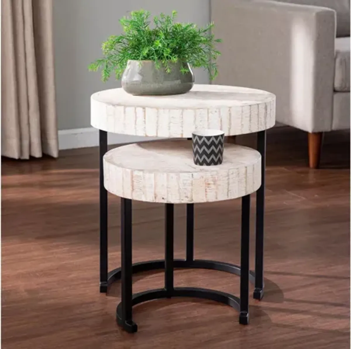 Katherine 2-Pc Nesting Accent Table Set