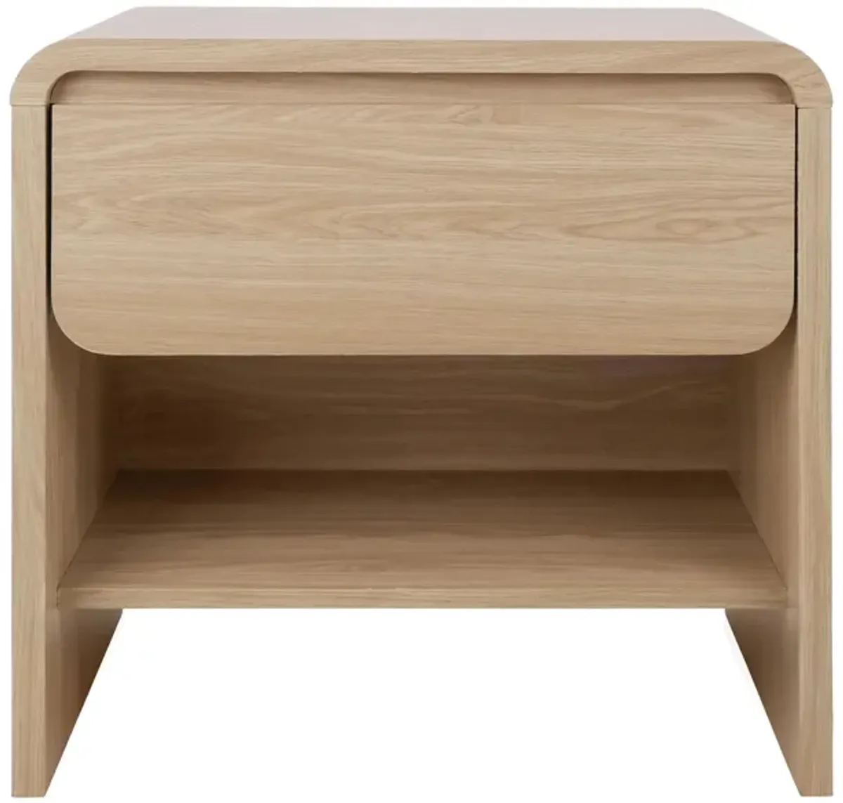 Delmare End Table in Euro Oak by New Pacific Direct