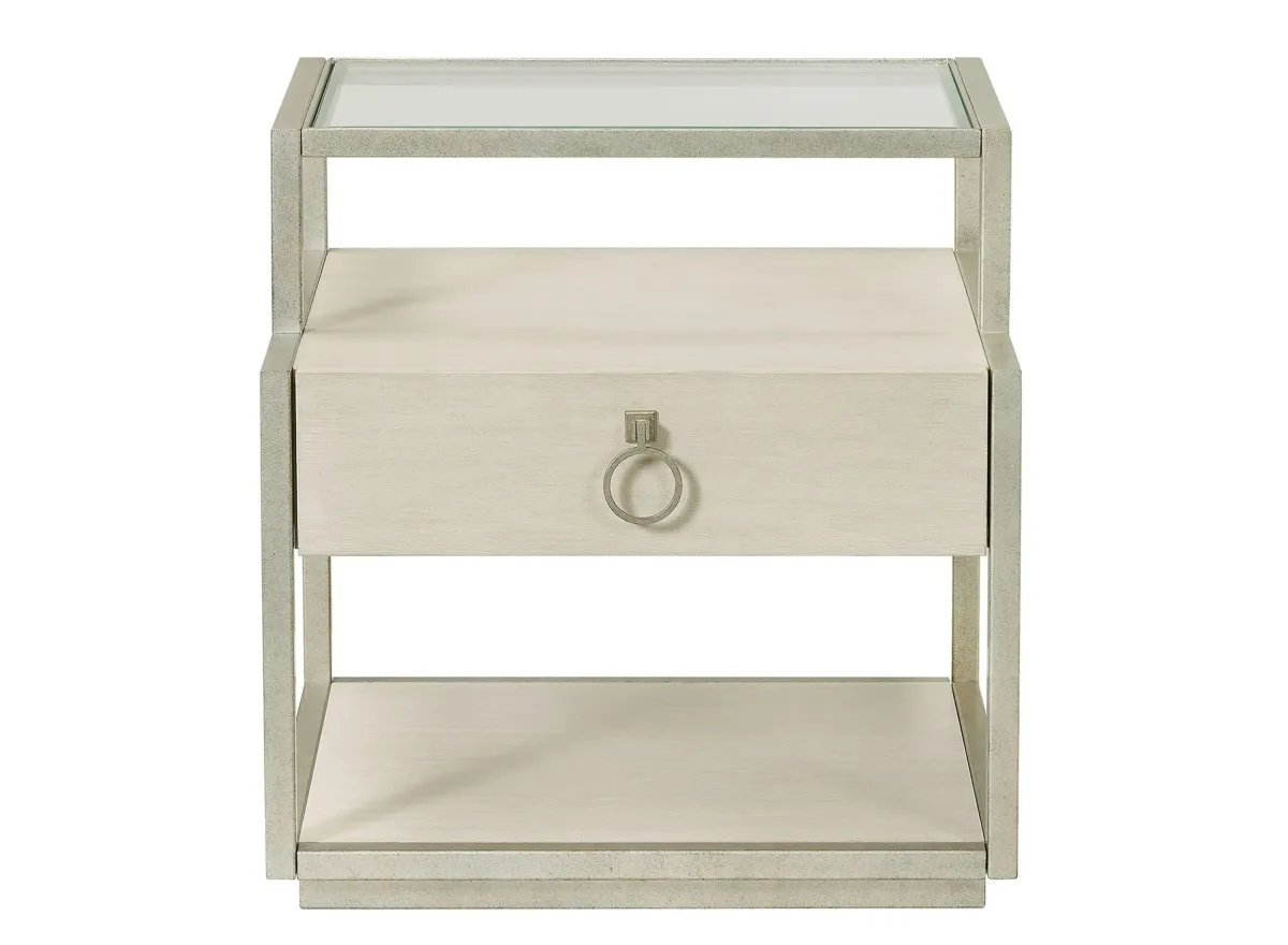 Maisie Rectangular Side Table in Champagne by Riverside Furniture