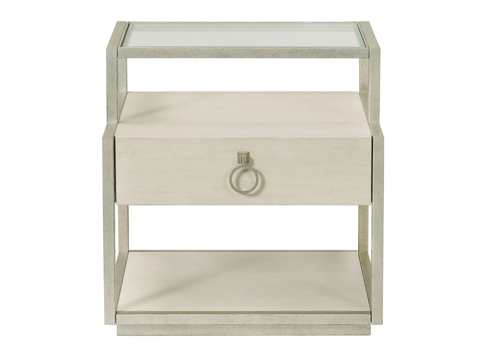 Maisie Rectangular Side Table in Champagne by Riverside Furniture