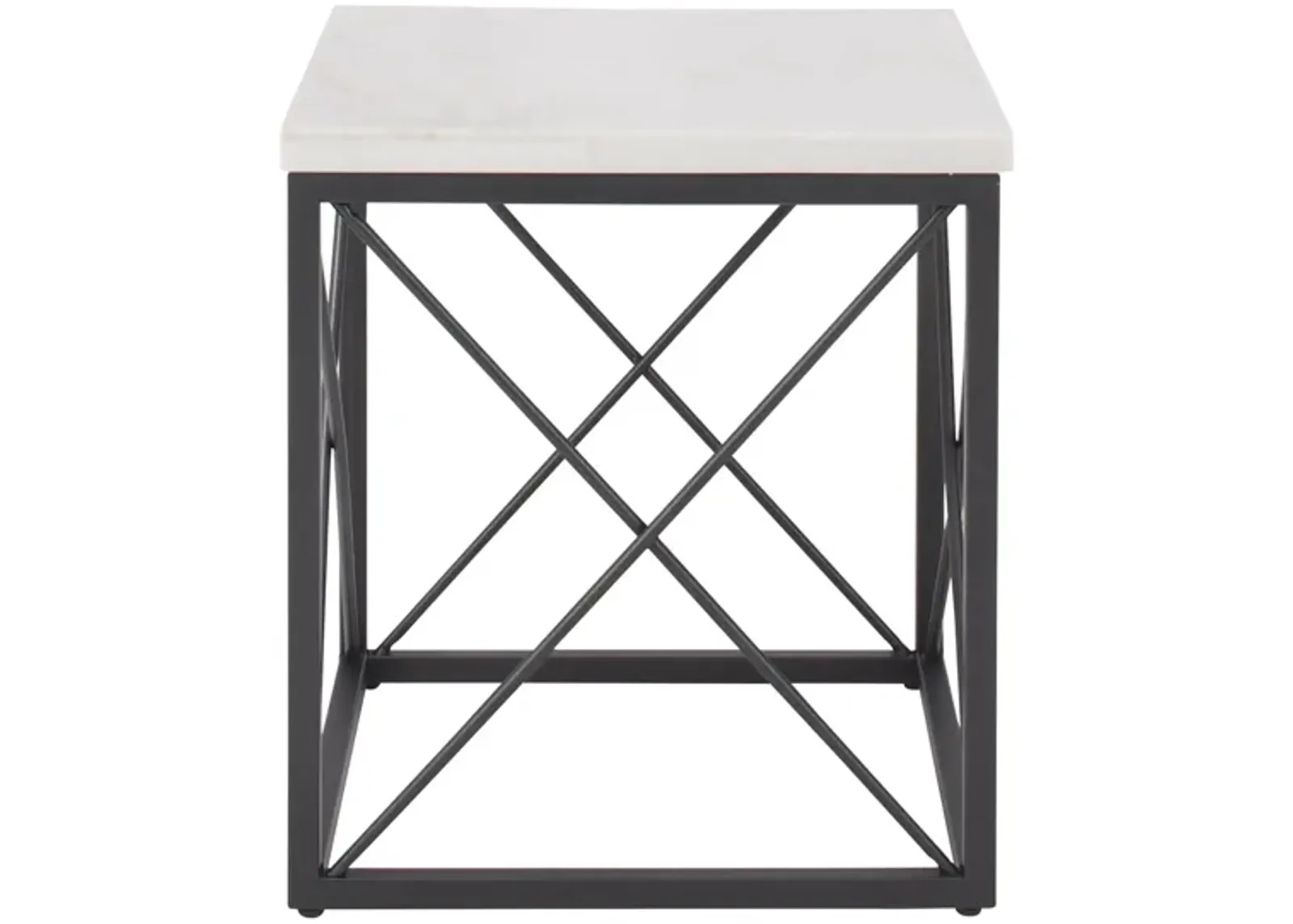 Maja End Table in Black; White by Steve Silver Co.