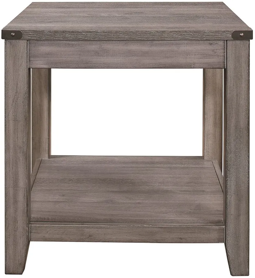 Lorenzi End Table in Gray by Homelegance