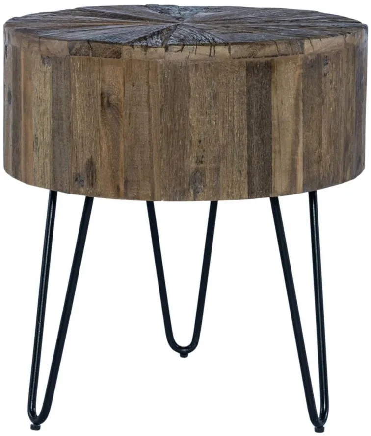 Canyon End Table in Railroad Brown Finish by Liberty Furniture