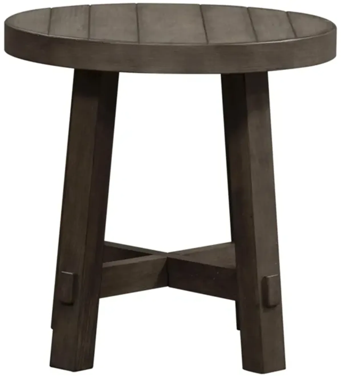 Marguerite End Table in Dusty Charcoal with Heavy Distressing by Liberty Furniture