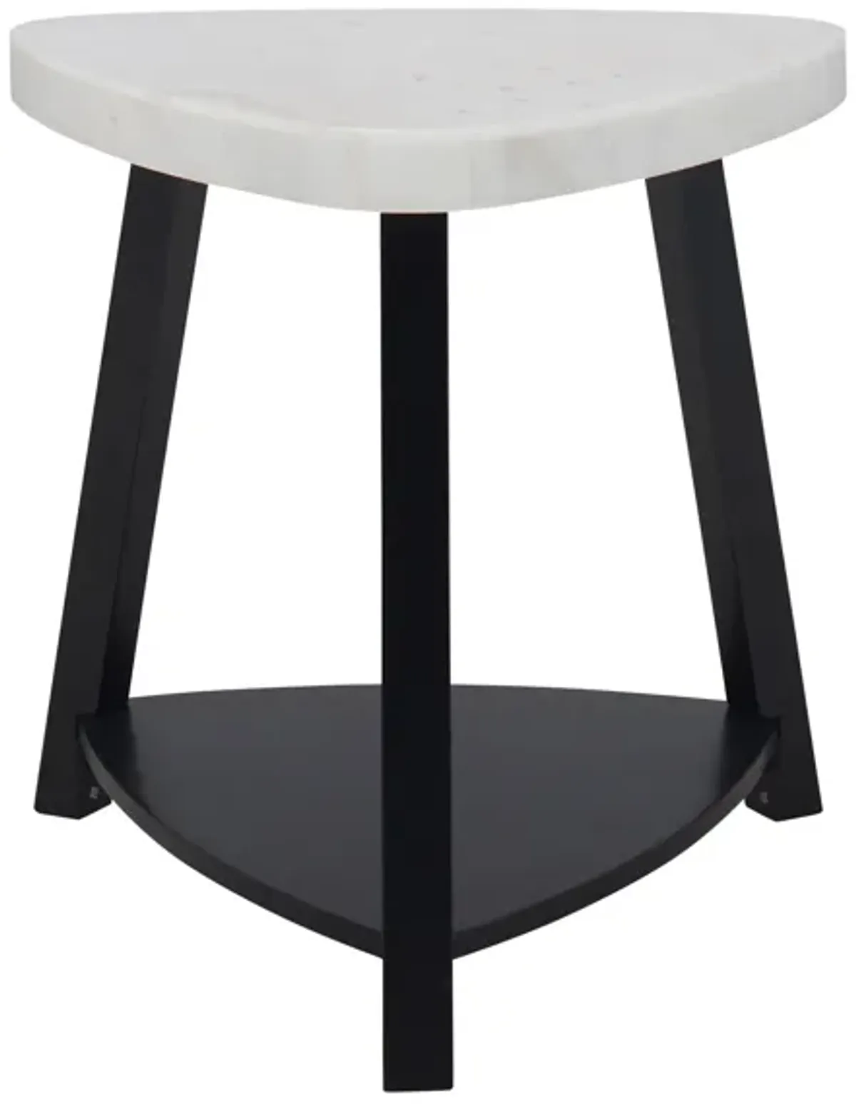 Fender End Table in White by Elements International Group