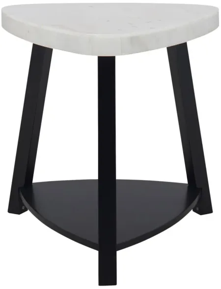 Fender End Table in White by Elements International Group