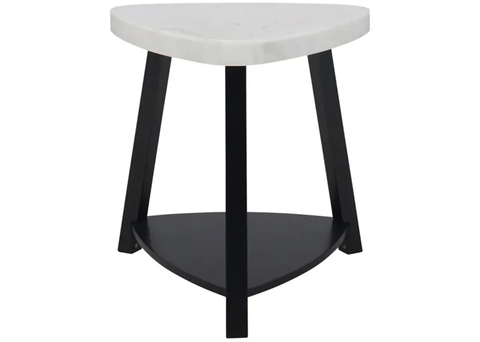 Fender End Table in White by Elements International Group