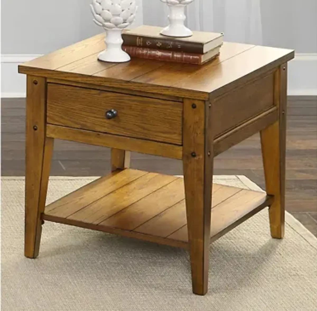 Lake House Rectangular End Table