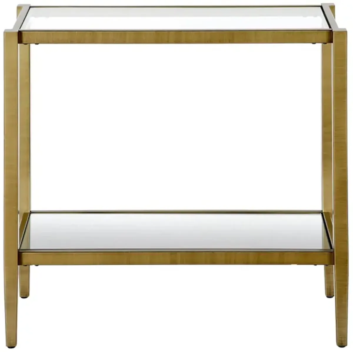 Tocher Side Table in Antique Brass by Hudson & Canal