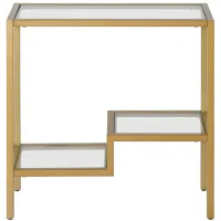 Francis Side Table in Brass by Hudson & Canal