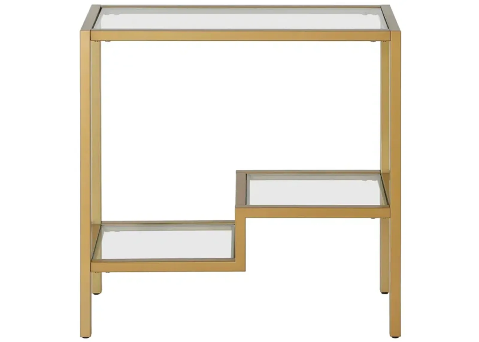 Francis Side Table in Brass by Hudson & Canal