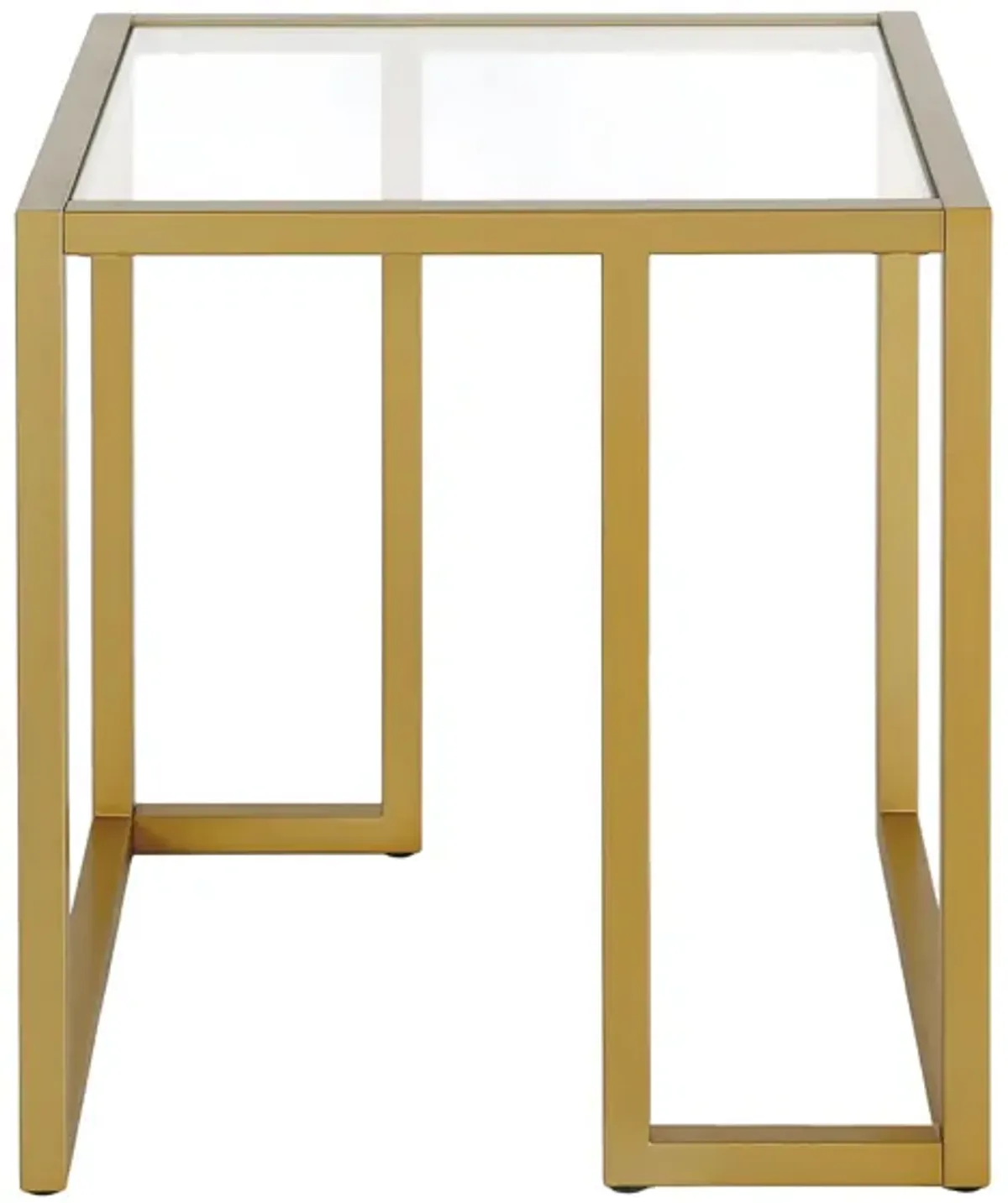 Mona Coffee Side Table in Brass by Hudson & Canal