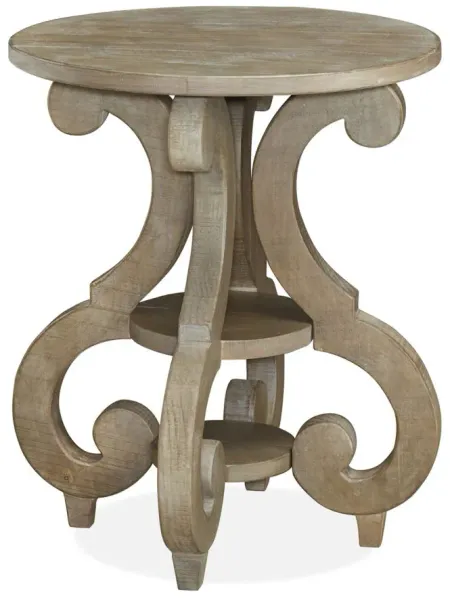 Tinley Park Round Accent End Table in Dove Tail Gray by Magnussen Home