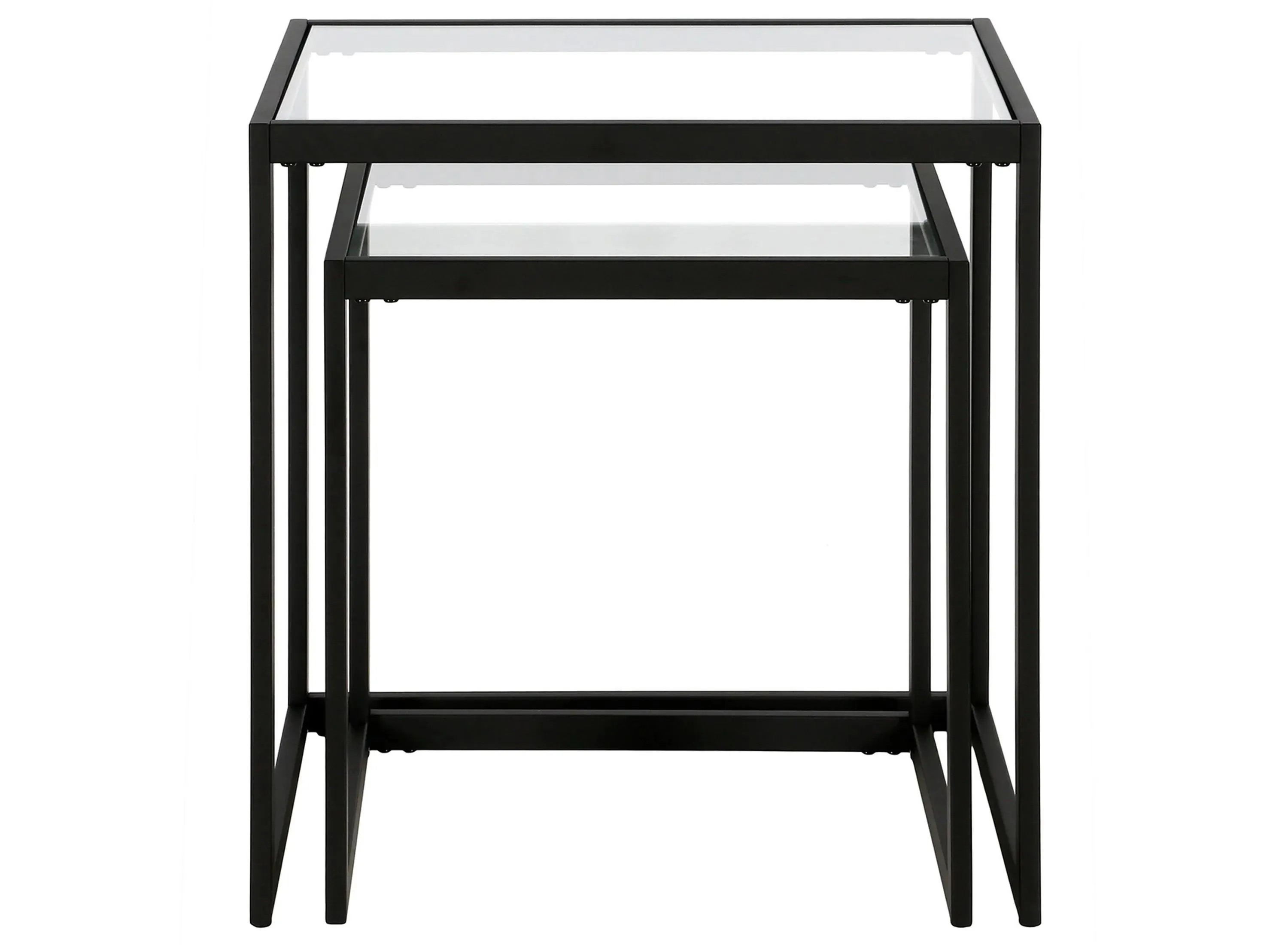 Ophelio Nesting End Table Set in Blackened Bronze by Hudson & Canal