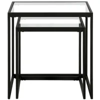 Ophelio Nesting End Table Set in Blackened Bronze by Hudson & Canal