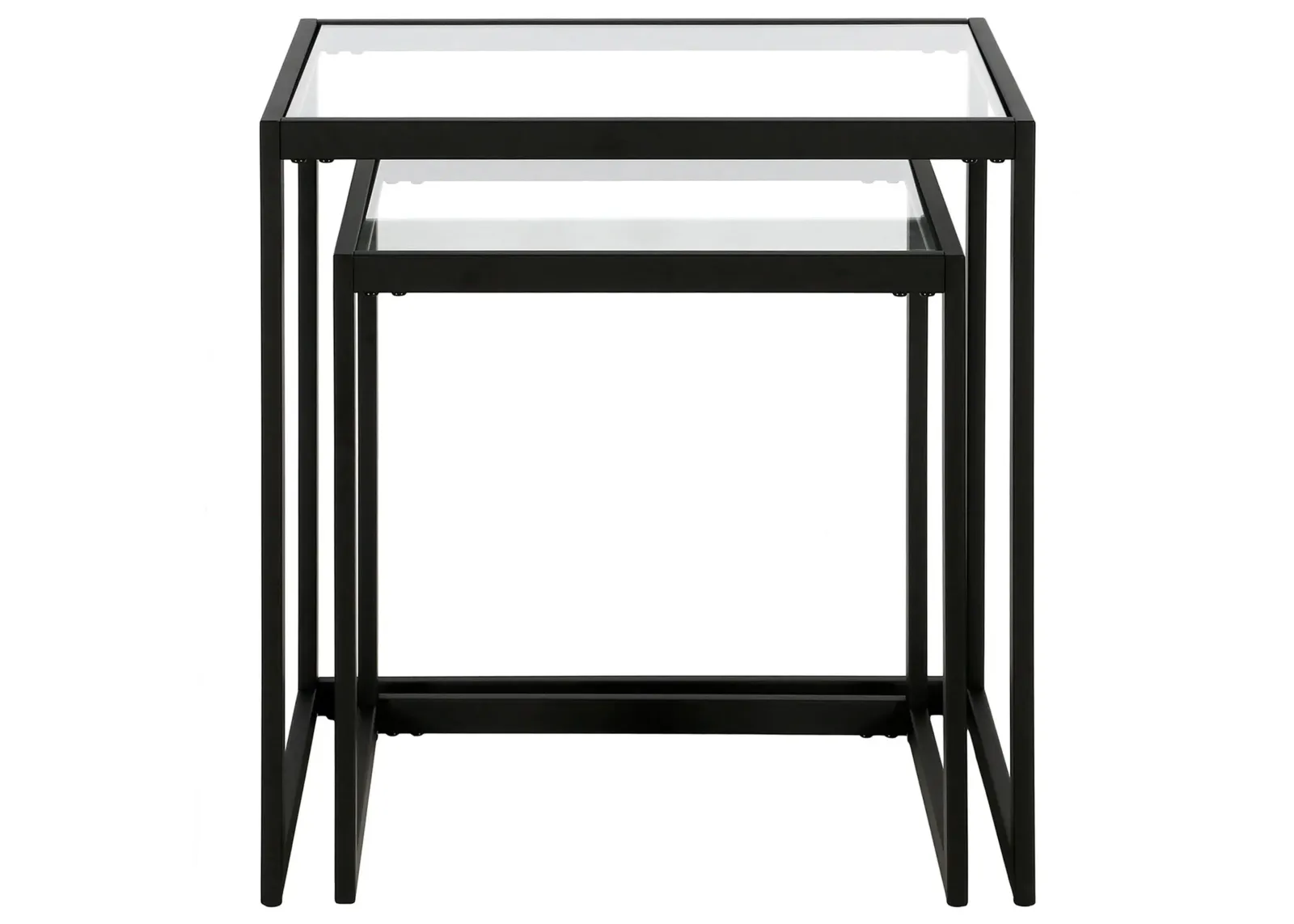 Ophelio Nesting End Table Set in Blackened Bronze by Hudson & Canal