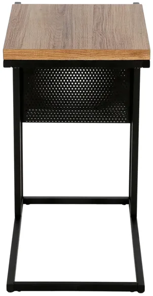 Allana Rectangular End Table in Blackened Bronze by Hudson & Canal