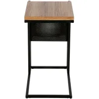 Allana Rectangular End Table in Blackened Bronze by Hudson & Canal