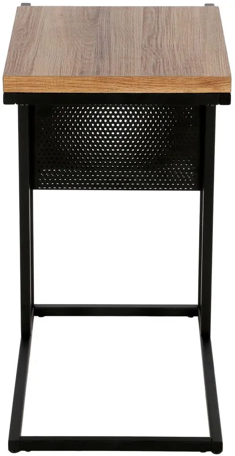 Allana Rectangular End Table in Blackened Bronze by Hudson & Canal