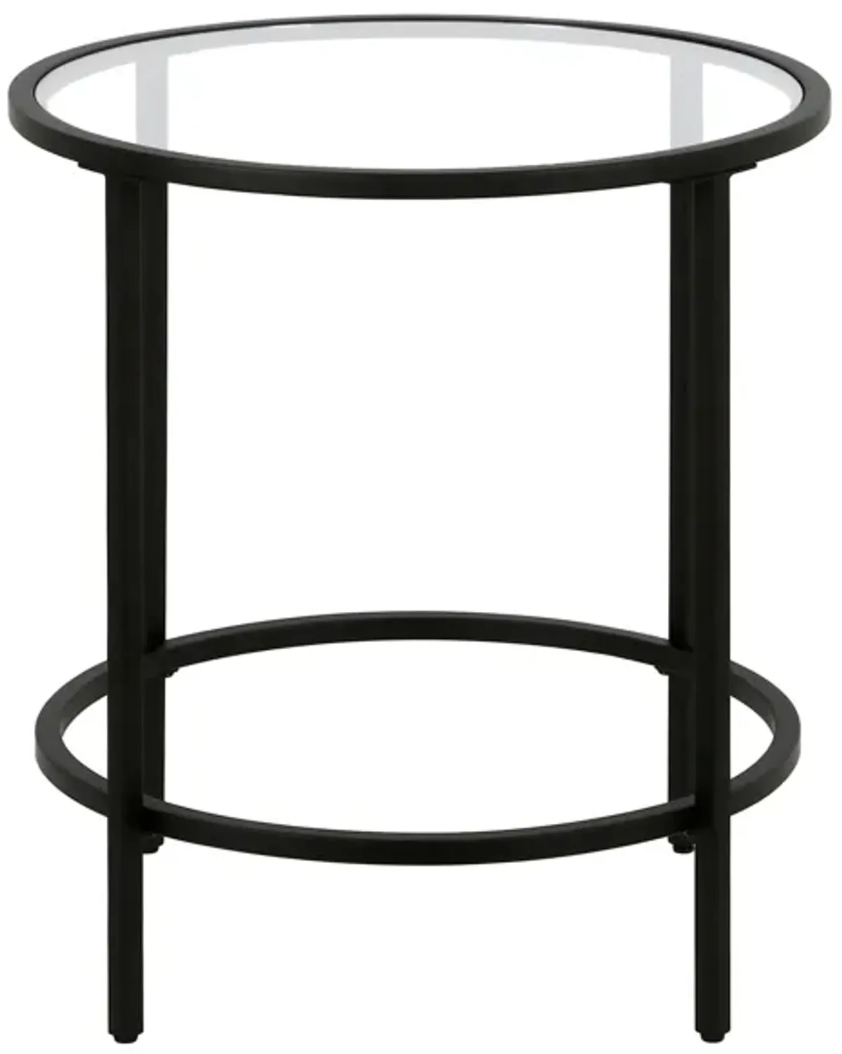 Paulino Round End Table in Blackened Bronze by Hudson & Canal